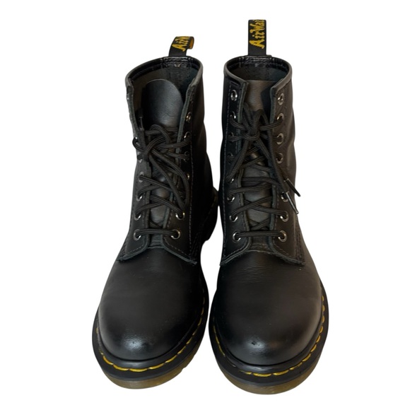Doc Dr. Martens 11821 Black Leather Combat Lace Up Boots Women’s US Size 7 main image 6